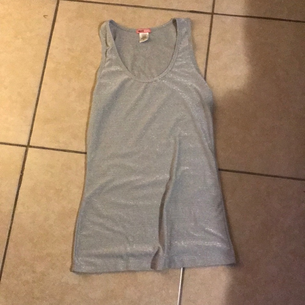 A sliver sparkle shirt